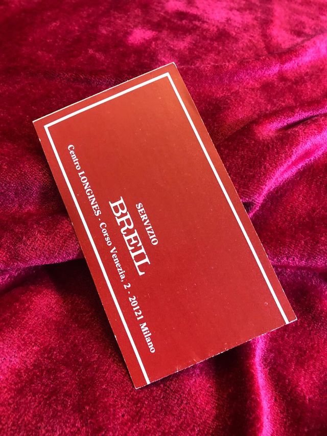 Breil Certificato di Garanzia Orologio Vintage