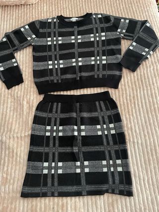 Conjunto de punto cuadros mujer