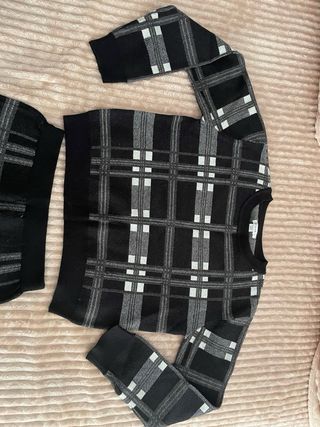 Conjunto de punto cuadros mujer