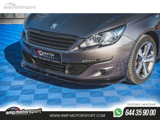 SPOILER DELANTERO DESCATALOGADO PEUGEOT 308 NEGRO BRILLO
