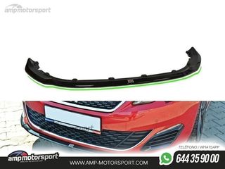 SPOILER DELANTERO DESCATALOGADO PEUGEOT 308 GTI NEGRO BRILLO