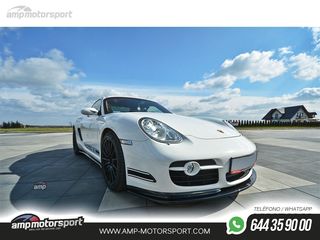 SPOILER DELANTERO DESCATALOGADO PORSCHE CAYMAN S 987C NEGRO BRILLO