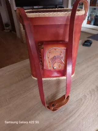 Bolso Matero Cuero Caballo Herradura
