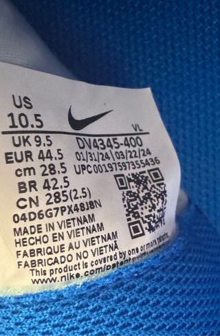 Botas Nike Tiempo Legend 10 Club TF Azul