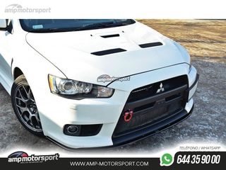 SPOILER DELANTERO DESCATALOGADO MITSUBISHI LANCER EVO X NEGRO BRILLO