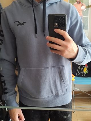 Sudadera Hollister Azul, Talla M