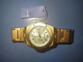 Reloj Skyline Dorado y Blanco