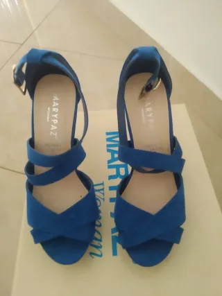 Zapatos de tacón Marypaz azules