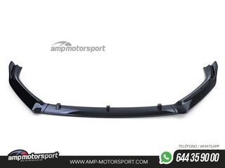 SPOILER DELANTERO PARA VW POLO 6C 2014-2017 NEGRO BRILLO