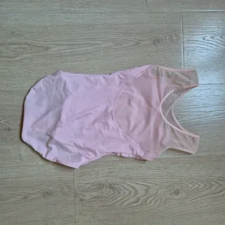 Mallot de niña de ballet rosa con tul talla 12