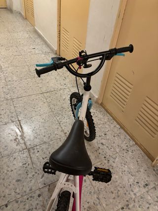 Bicicleta infantil con ruedines