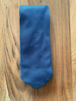 Corbata Loewe de seda azul