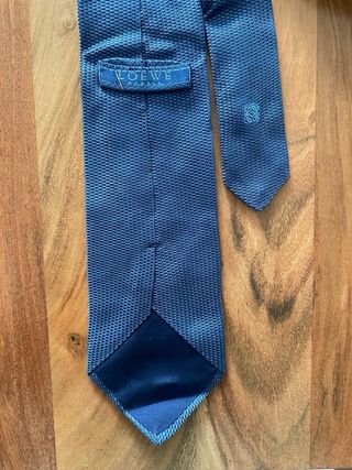 Corbata Loewe de seda azul