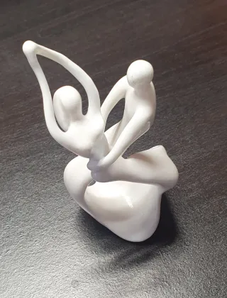 Statuina Resina Coppia Ballerini Danza dell Amore