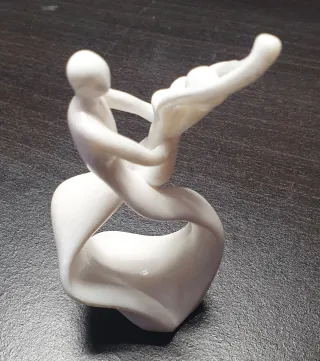 Statuina Resina Coppia Ballerini Danza dell Amore