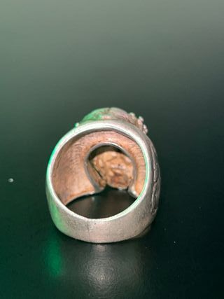 Anillo Jesús Plata Antigua Original