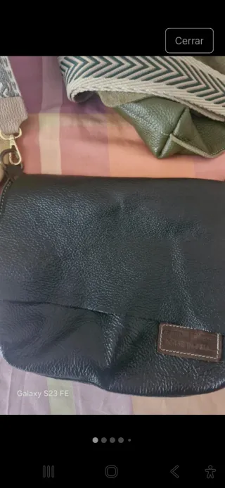 Bolso piel negra