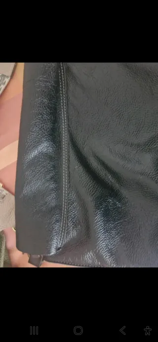 Bolso piel negra