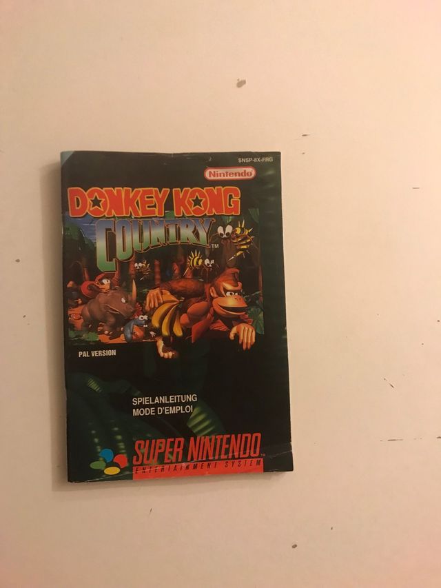 Libretto Donkey Kong Country SNES PAL