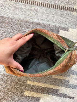 Borsa Etro Paisley arancione e verde