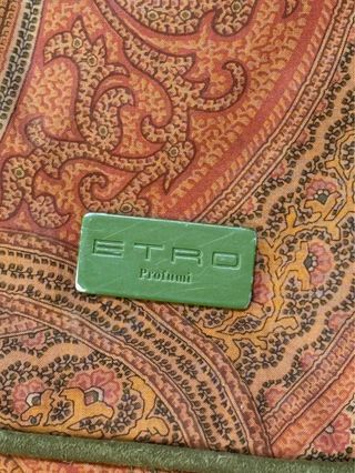 Borsa Etro Paisley arancione e verde