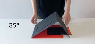 Soporte Plegable Naranja para Tablet/Portátil