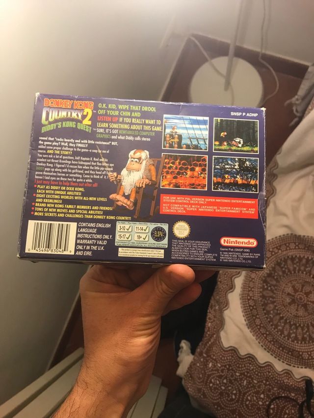 Scatola Donkey Kong Country 2 SNES PAL