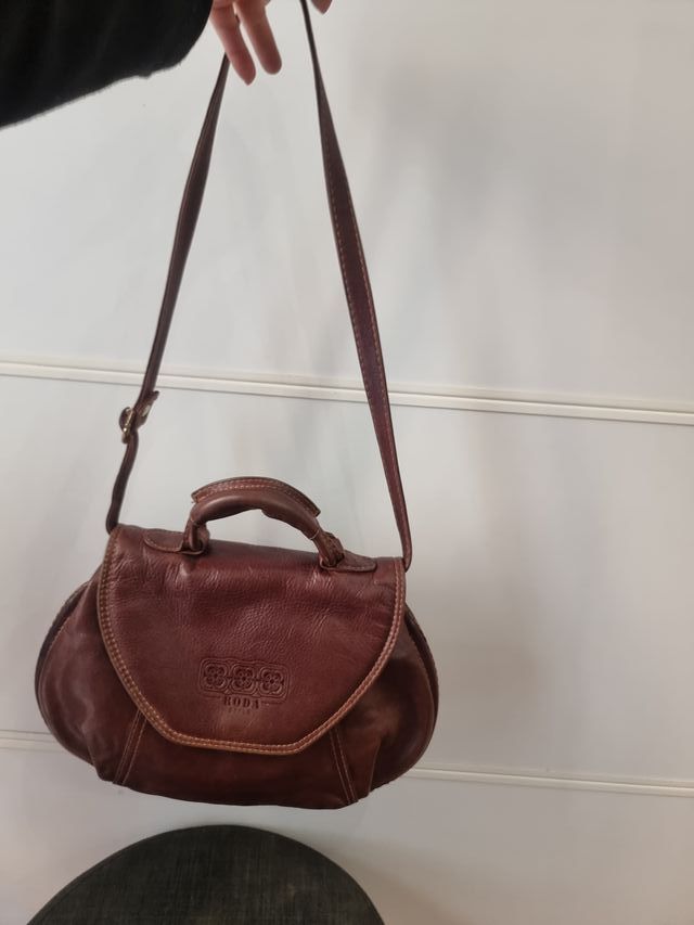 Borsa vintage pelle Roda marrone