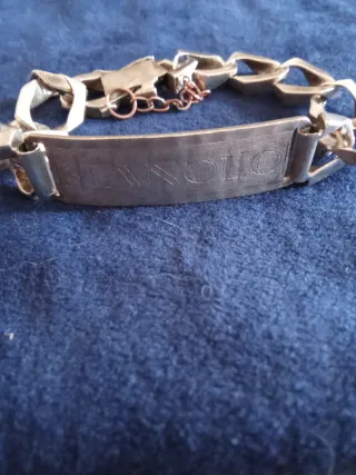 Pulsera Esclava Plata Ley 925 Maciza Años 40