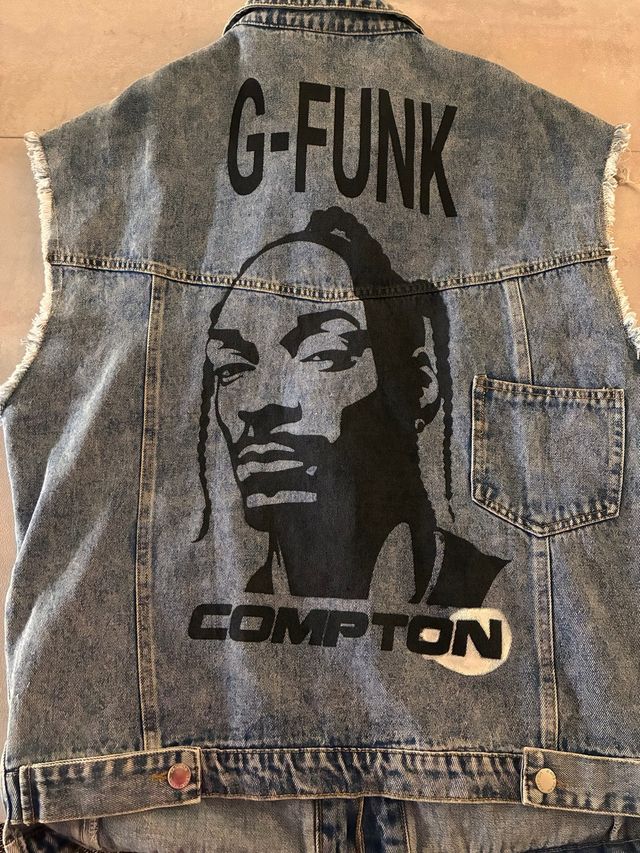 Giacca Jeans Smanicata  Snoop Dogg G-Funk