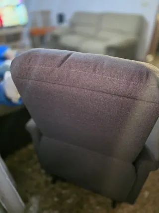 Sillón tela gris