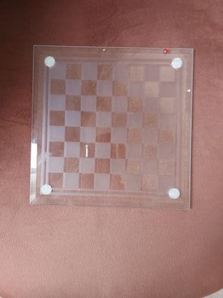 Ajedrez de cristal 20x20cm