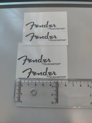 Decal's Fender telecaster waterslide 
