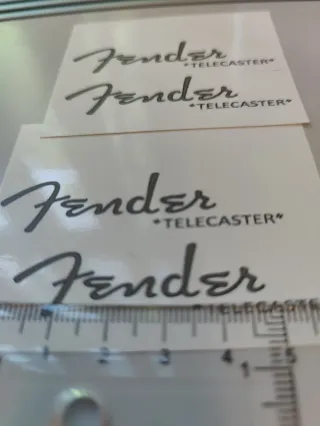 Decal's Fender telecaster waterslide 
