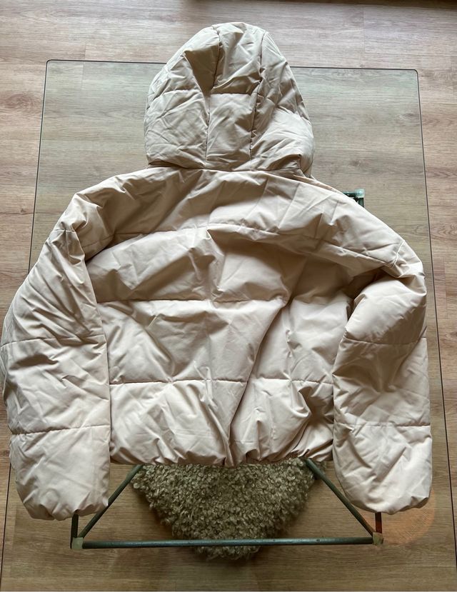 Campera Mujer Primark Talla S Beige Invierno