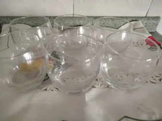 Set 6 Vasos de Agua Cristal