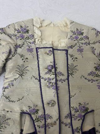 Traje de Fallera Beige y Morado NIÑA.