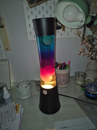 Lámpara Lava Azul/Rosa