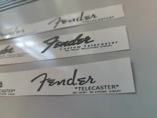 Decal's Fender telecaster waterslide 