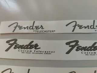 Decal's Fender telecaster waterslide 