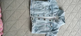 Chaqueta vaquera infantil azul talla 86