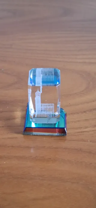 Souvenir Cristallo Inciso Cartagena Fermacarte