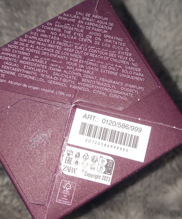 Fragancia Give Me a Sign de Zara