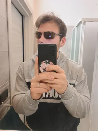 Occhiali da sole marroni/verdi