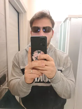 Occhiali da sole marroni/verdi