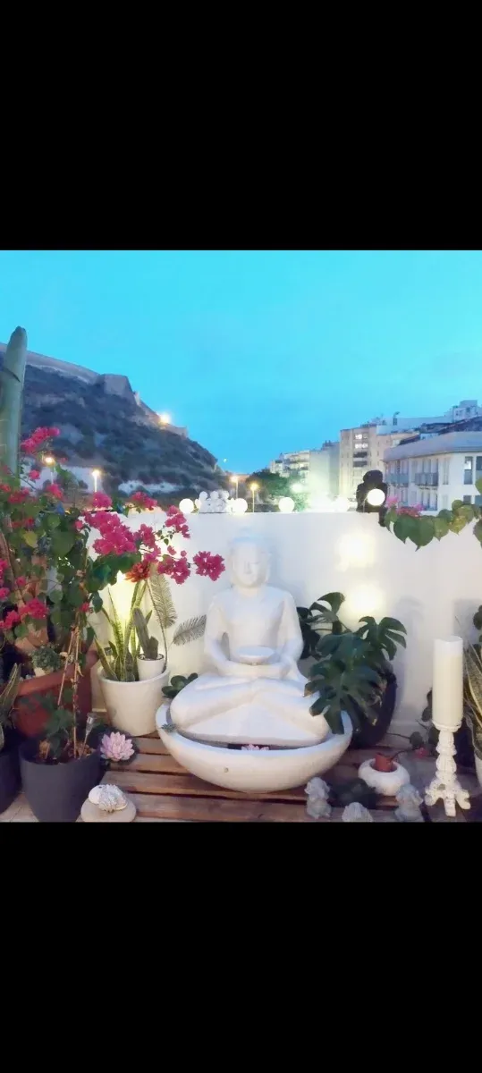 Fuente Buda Piedra Jardín Terraza