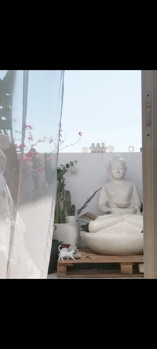 Fuente Buda Piedra Jardín Terraza