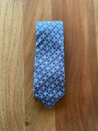 Corbata Loewe de Seda Azul y Gris