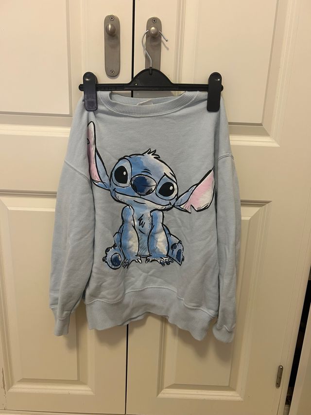 Sudadera niña azul personaje Stitch