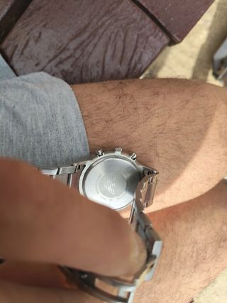 Reloj Emporio Armani Azul y Plateado